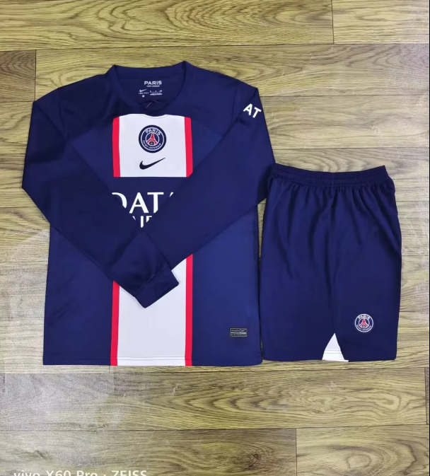 PSG 22-23 Long Sleeve 1 Style 2 Soccer Jersey sports jersey product view 1