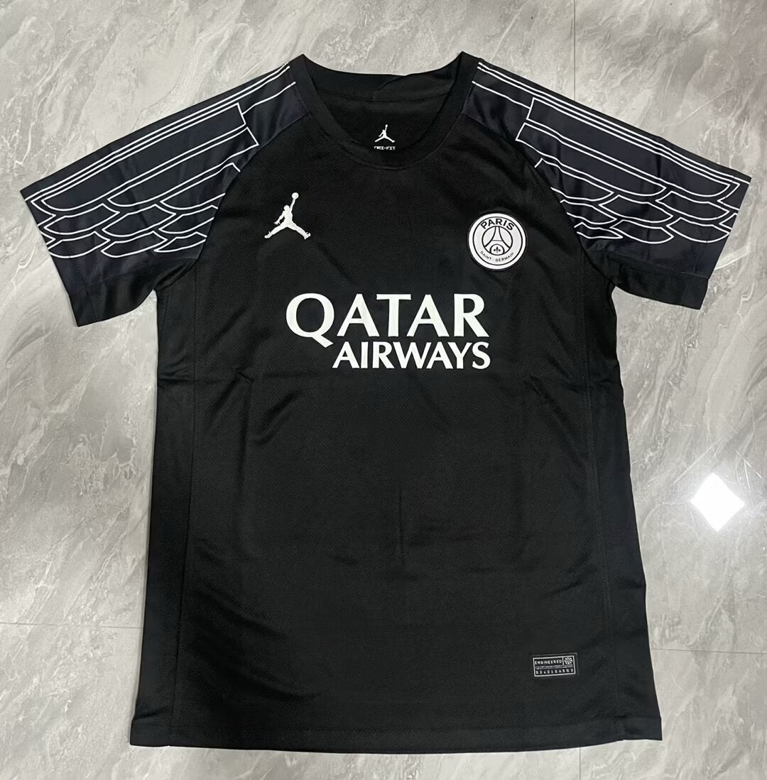PSG Black Style 2 Soccer Jersey sports jersey product view 1