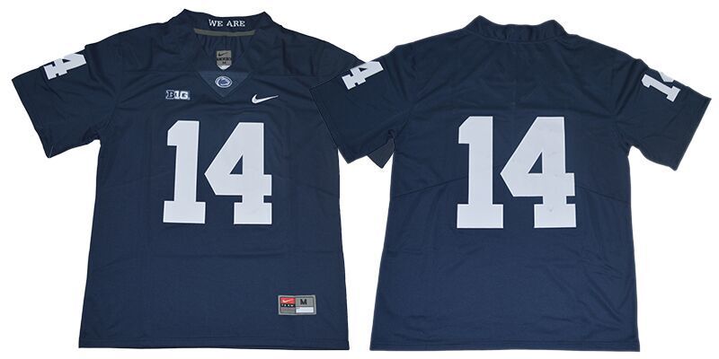 PSU 14 Blue College Football Jersey football jersey product view 1
