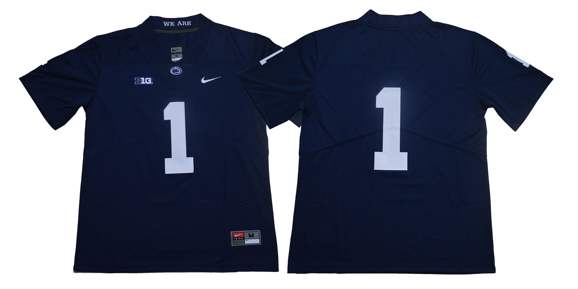 PSU 1 Legend Blue College Football Jersey football jersey product view 1