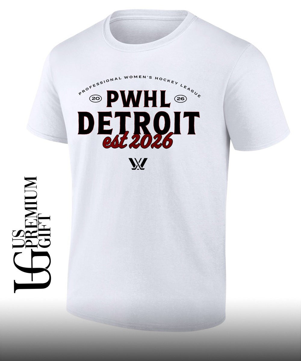 PWHL Detroit Est 2026 Professional Womens Hockey League shirt Unisex T-shirt, Sweatshirt, Hoodie, Long Sleeve Tee - T-Shirt, Sweatshirt, Hoodie