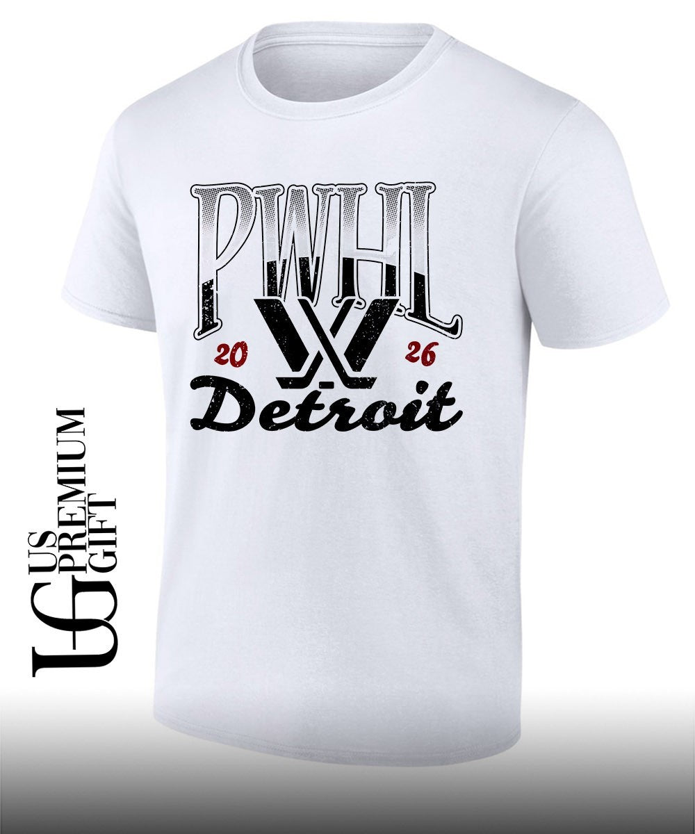 PWHL Detroit Stadium Sky High 2026 shirt Unisex T-shirt, Sweatshirt, Hoodie, Long Sleeve Tee - T-Shirt, Sweatshirt, Hoodie