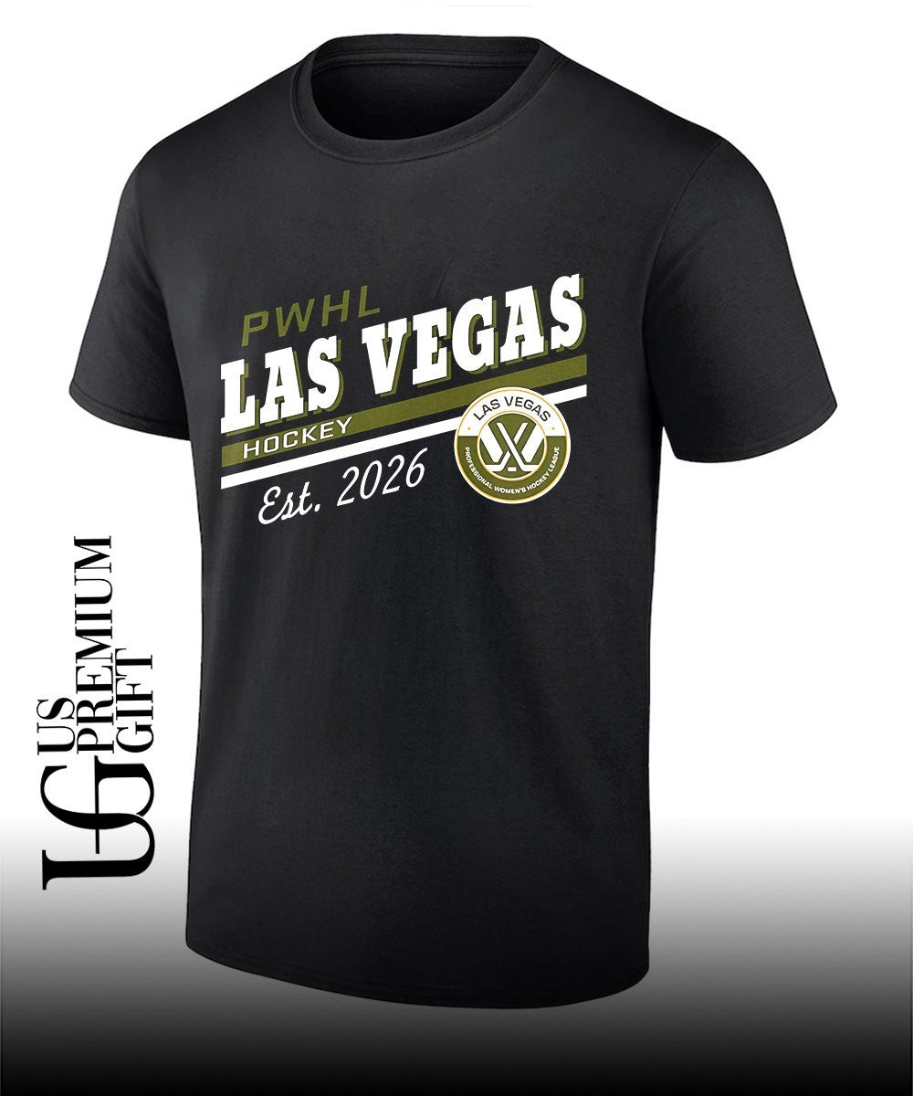 PWHL Las Vegas hockey Est 2026 shirt Unisex T-shirt, Sweatshirt, Hoodie, Long Sleeve Tee - T-Shirt, Sweatshirt, Hoodie