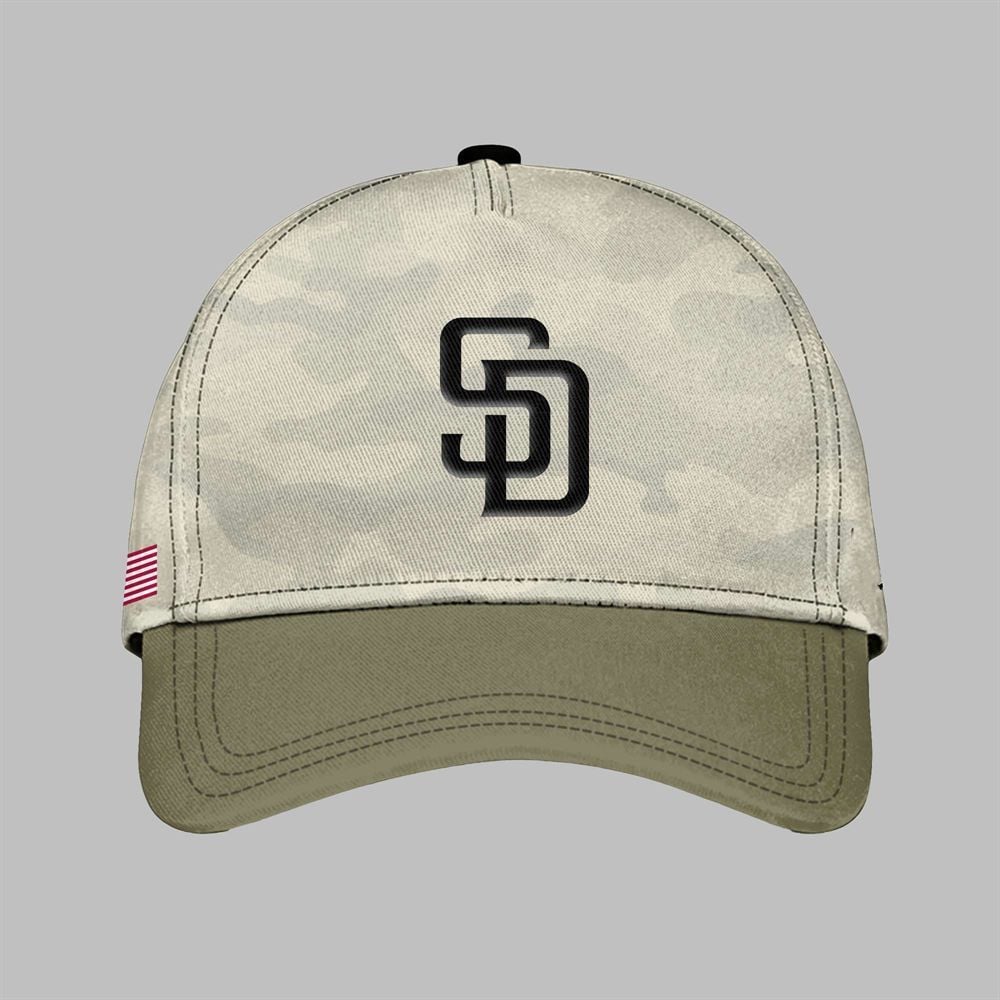 Padres 2025 Armed Forces Day Night Jersey baseball jersey product view 2
