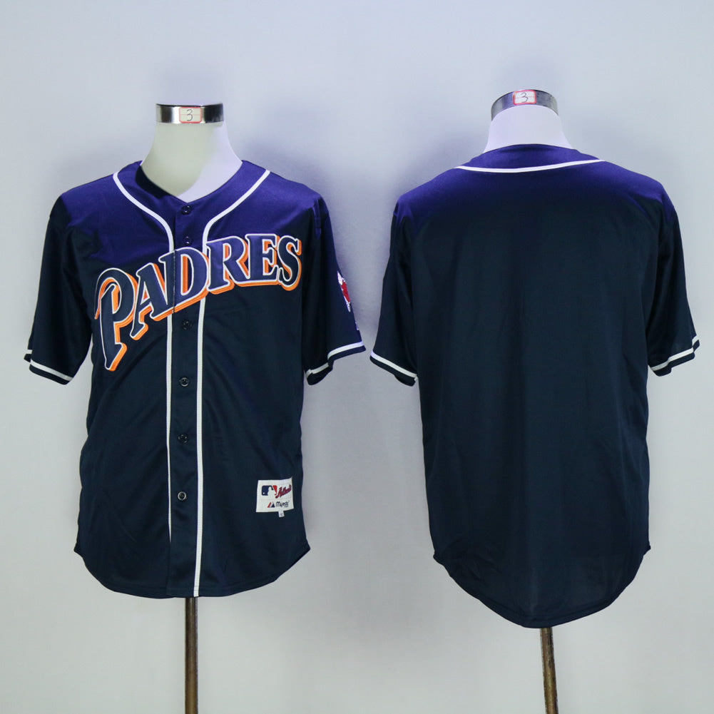 Padres Blue Blank 1978 Retro Baseball Jersey baseball jersey product view 1