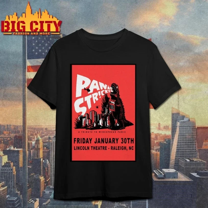 Panic Stricken 1.30.2026 Raleigh NC Poster shirt Unisex T-shirt, Sweatshirt, Hoodie, Long Sleeve Tee - T-Shirt, Sweatshirt, Hoodie
