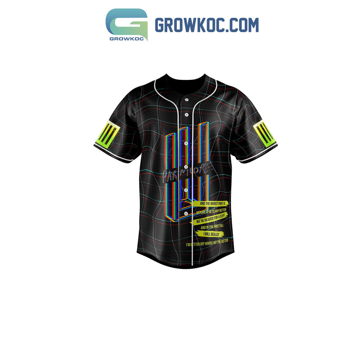 Paramore And The Worst Part Is Before It Gets Any Better Baseball Jersey baseball jersey product view 2