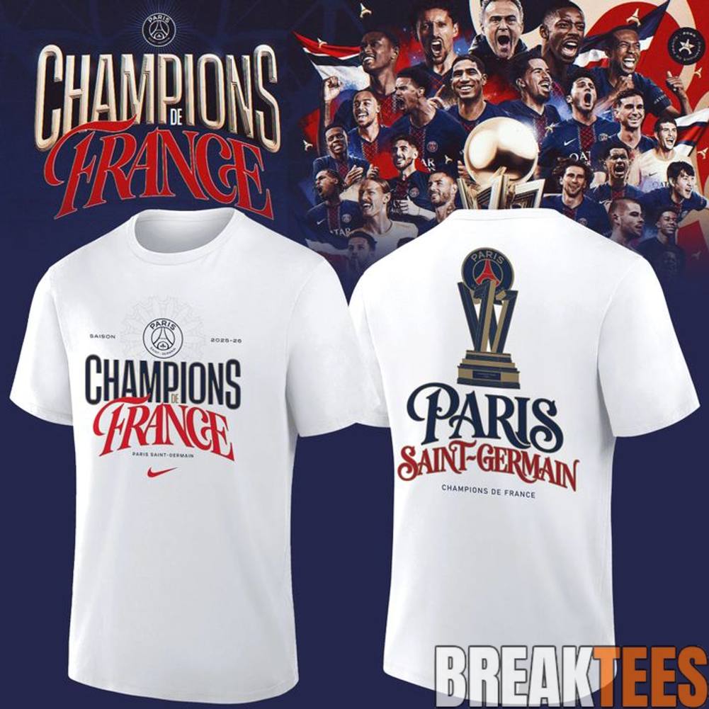 Paris Saint-Germain Champions de France 2026 T-Shirt Unisex T-shirt, Sweatshirt, Hoodie, Long Sleeve Tee - T-Shirt, Sweatshirt, Hoodie