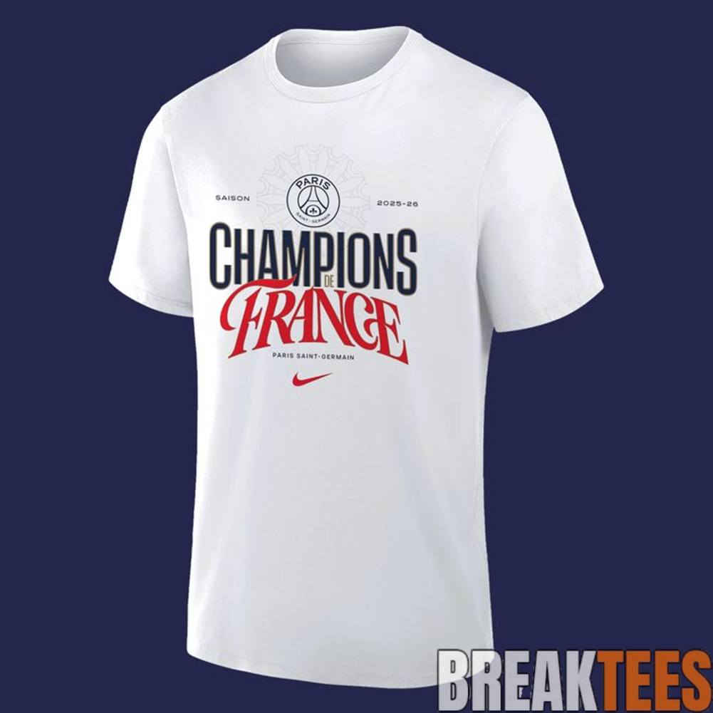 Paris Saint-Germain Champions de France 2026 - Adult & Kids T-Shirts, Sweatshirts & Hoodies apparel design preview 2