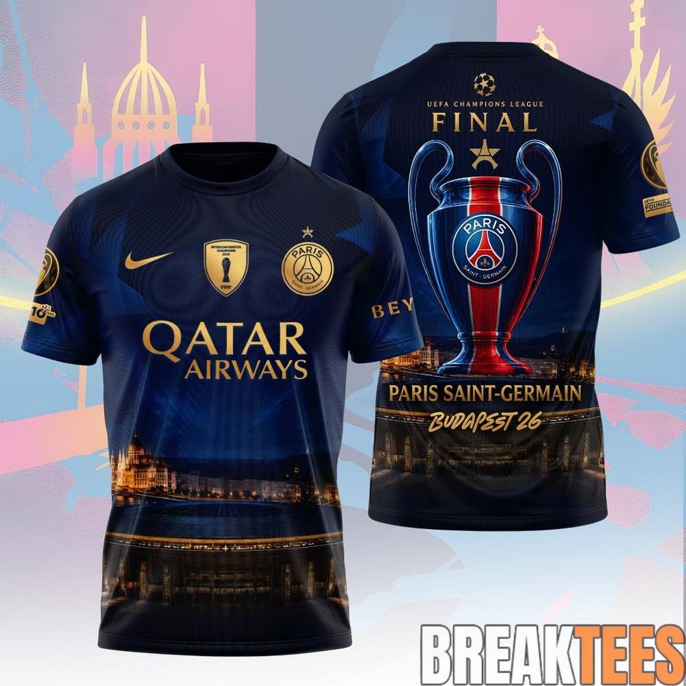 Paris Saint-Germain FC Champions League Final 2026 Shirt Unisex T-shirt, Sweatshirt, Hoodie, Long Sleeve Tee - T-Shirt, Sweatshirt, Hoodie