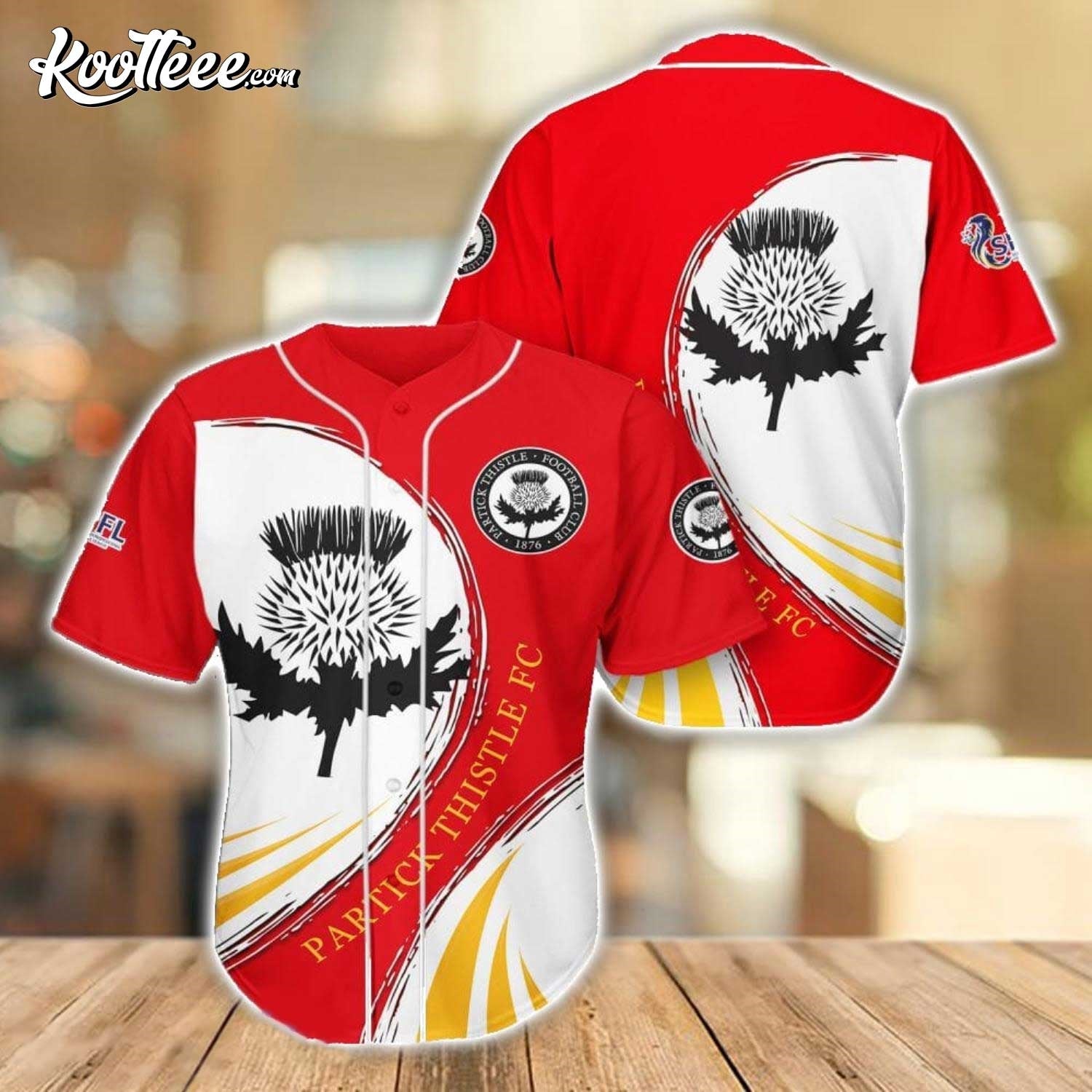 Partick Thistle FC Sport Team Gift Baseball Jersey baseball jersey product view 1