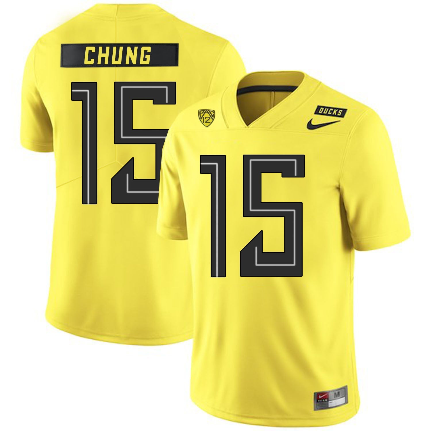 Patrick Chung 15 Yellow College Football Jersey football jersey product view 1