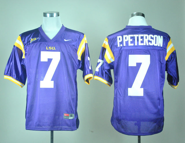 Patrick Peterson 7 Purple College Football Jersey football jersey product view 1