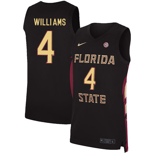 Patrick Williams 4 Black College Football Jersey football jersey product view 1