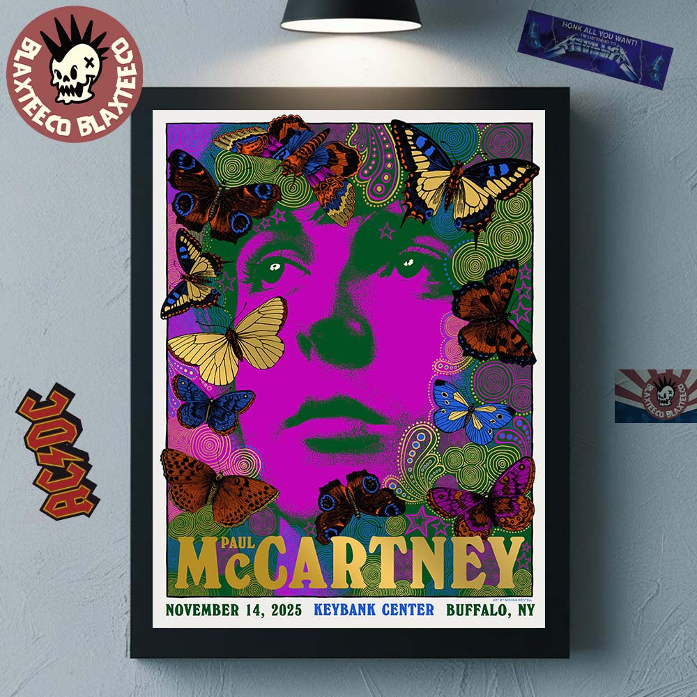 Paul McCartney Got Back 2025 Buffalo New York Event Poster At Keybank Center On November 14 2025 Home Decor Poster Canvas - T-Shirt, Sweatshirt, Hoodie