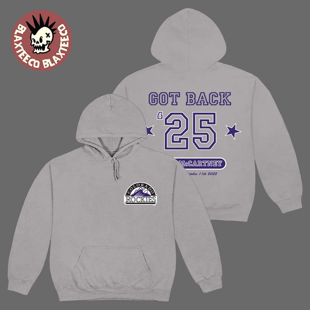 Paul McCartney x Colorado Rockies Got Back 2025 Denver Colorado On October 11 2025 Hoodie Unisex T-shirt, Sweatshirt, Hoodie, Long Sleeve Tee - T-Shirt, Sweatshirt, Hoodie