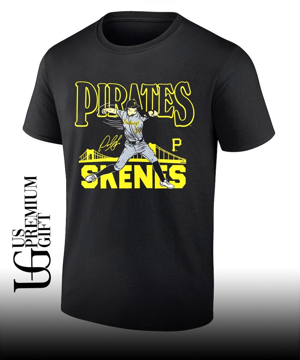 Paul Skenes player Pittsburgh Pirates baseball caricature shirt Unisex T-shirt, Sweatshirt, Hoodie, Long Sleeve Tee - T-Shirt, Sweatshirt, Hoodie