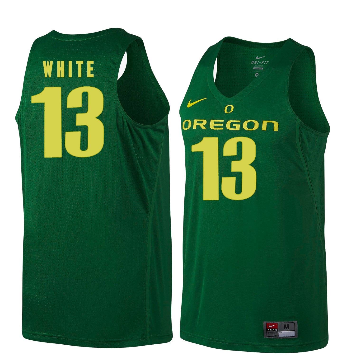 Paul White 13 Dark Green College Football Jersey football jersey product view 1