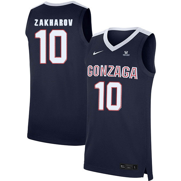 Pavel Zakharov 10 Navy College Football Jersey football jersey product view 1