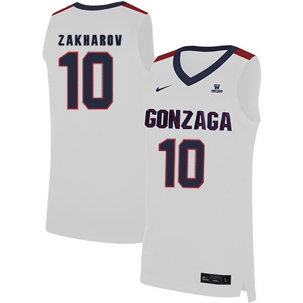 Pavel Zakharov 10 White College Football Jersey football jersey product view 1