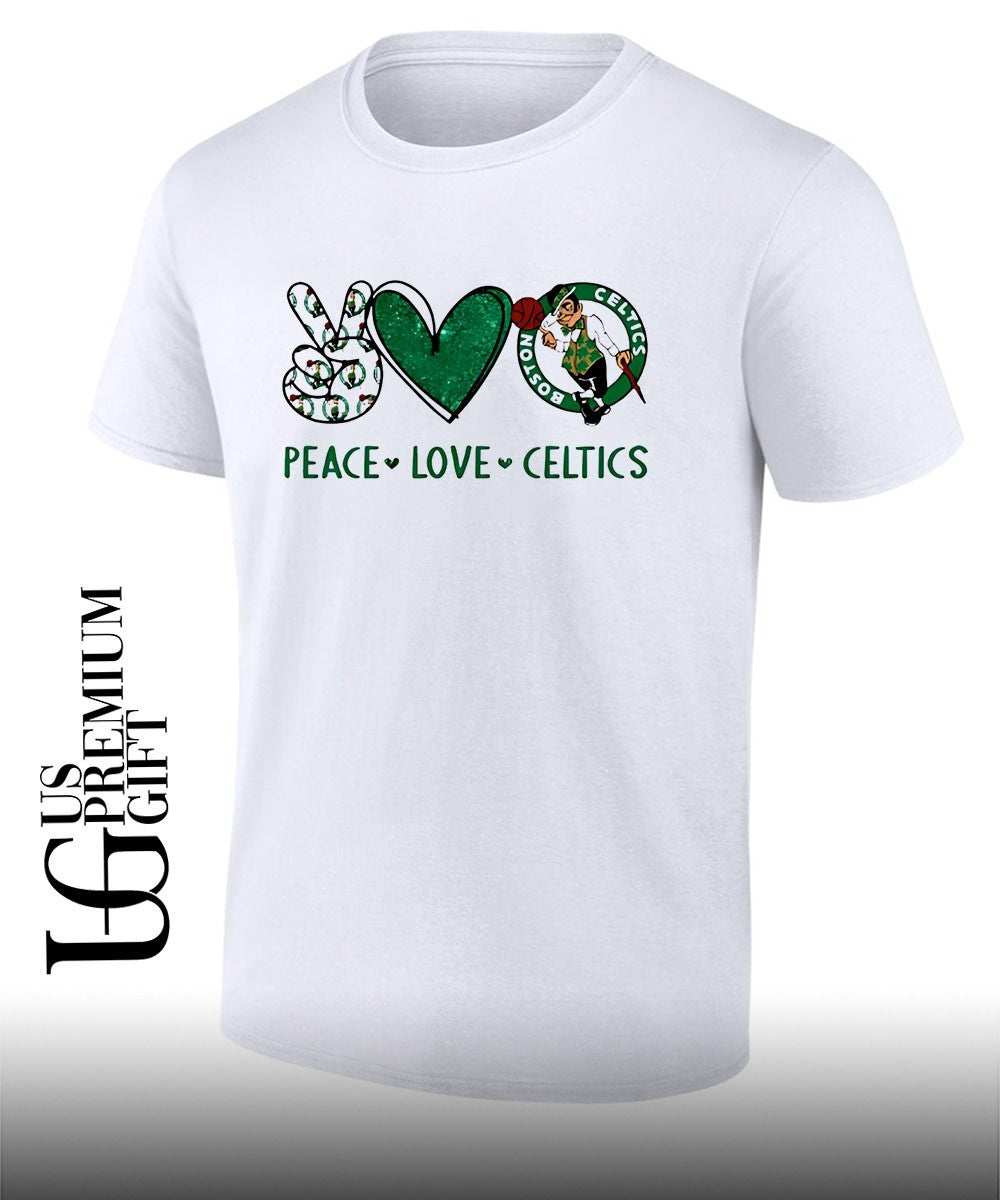 Peace Love Boston Celtics NBA shirt Unisex T-shirt, Sweatshirt, Hoodie, Long Sleeve Tee - T-Shirt, Sweatshirt, Hoodie