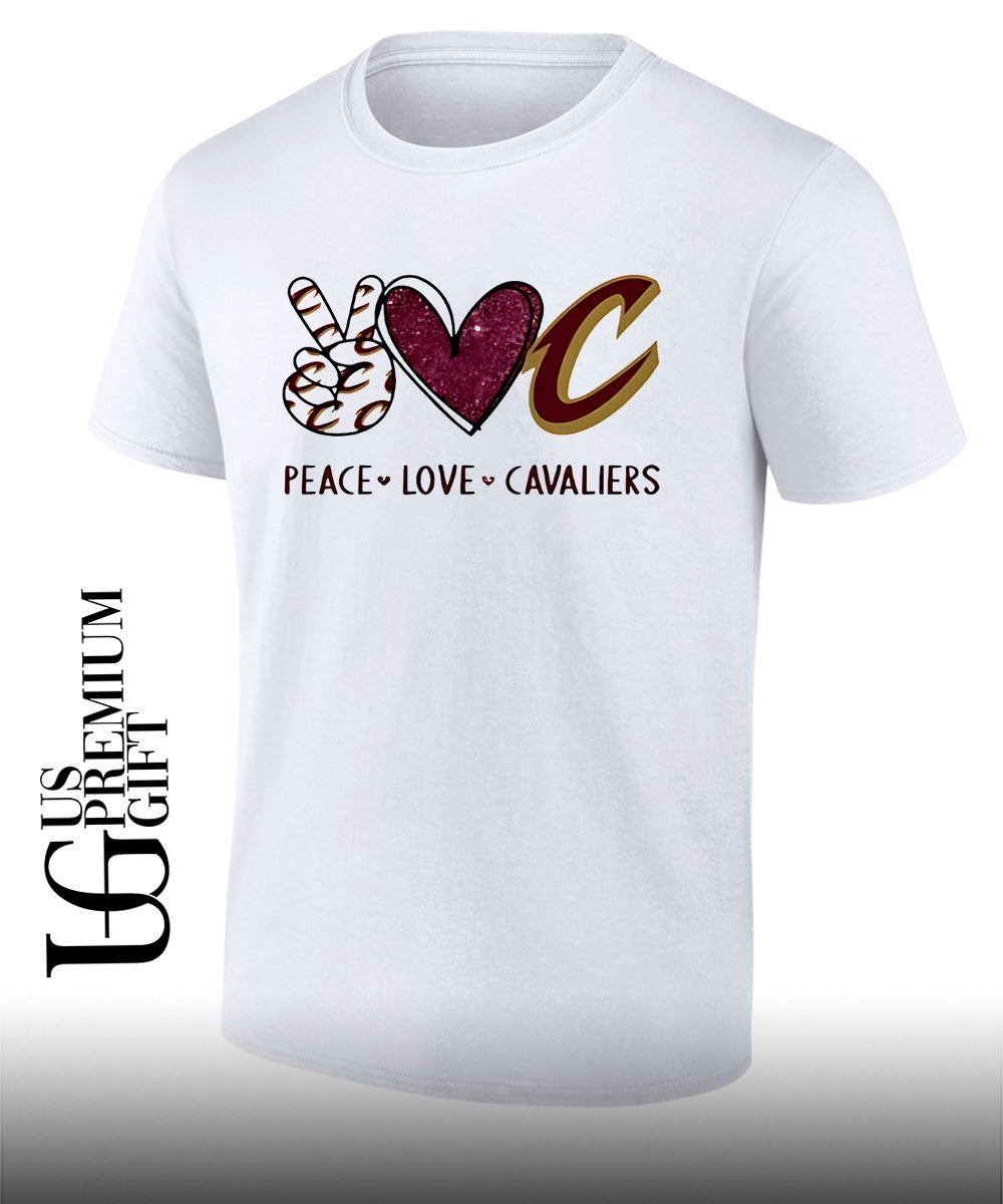 Peace Love Cleveland Cavaliers NBA shirt Unisex T-shirt, Sweatshirt, Hoodie, Long Sleeve Tee - T-Shirt, Sweatshirt, Hoodie