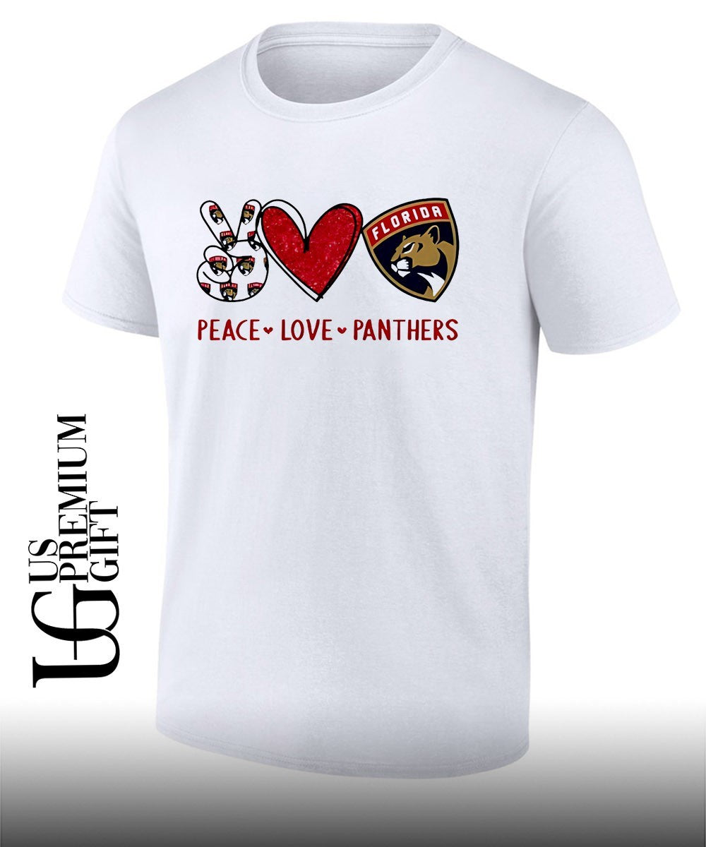Peace Love Florida Panthers NHL shirt Unisex T-shirt, Sweatshirt, Hoodie, Long Sleeve Tee - T-Shirt, Sweatshirt, Hoodie