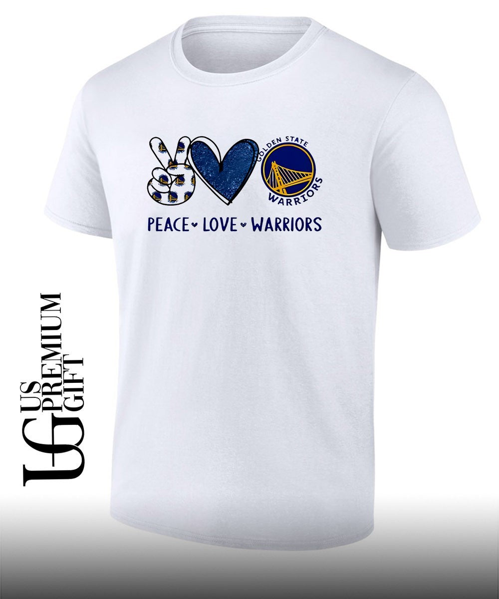 Peace Love Golden State Warriors NBA shirt Unisex T-shirt, Sweatshirt, Hoodie, Long Sleeve Tee - T-Shirt, Sweatshirt, Hoodie