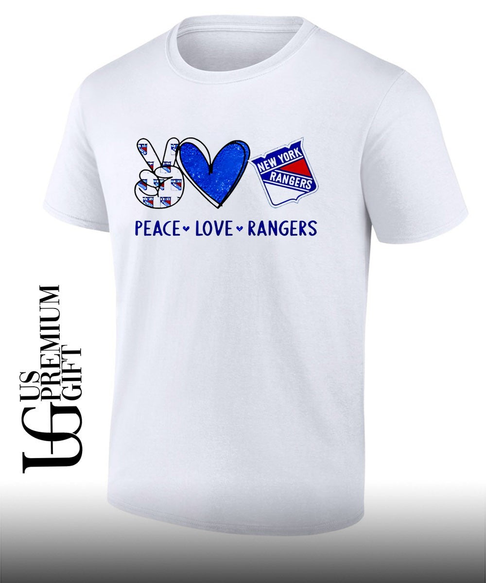 Peace Love Rangers New York Rangers NHL shirt Unisex T-shirt, Sweatshirt, Hoodie, Long Sleeve Tee - T-Shirt, Sweatshirt, Hoodie