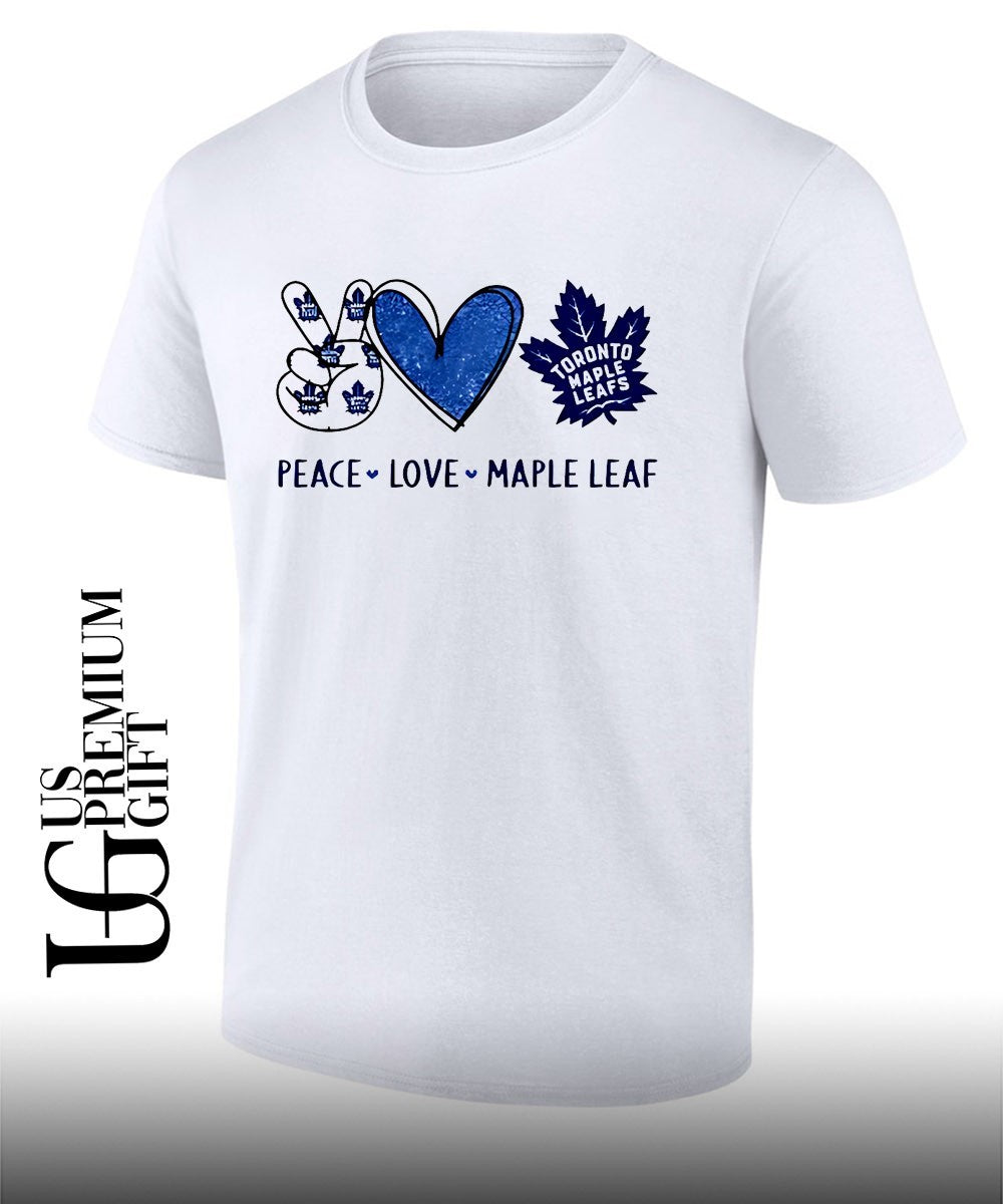Peace Love Toronto Maple Leafs NHL shirt Unisex T-shirt, Sweatshirt, Hoodie, Long Sleeve Tee - T-Shirt, Sweatshirt, Hoodie