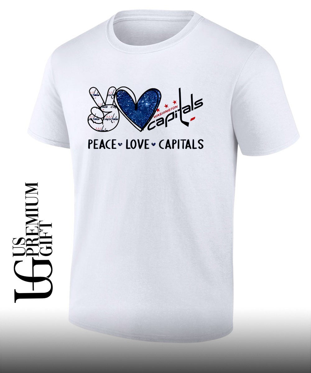 Peace Love Washington Capitals NHL shirt Unisex T-shirt, Sweatshirt, Hoodie, Long Sleeve Tee - T-Shirt, Sweatshirt, Hoodie