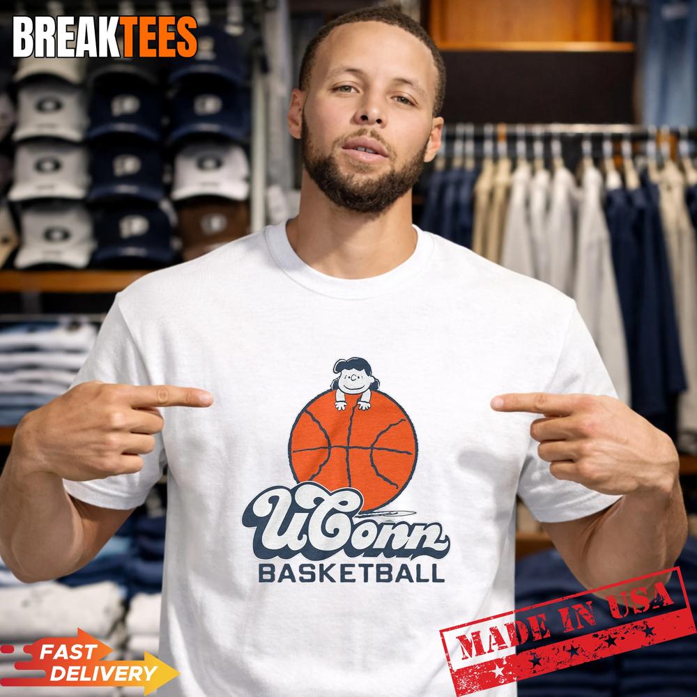 Peanuts x UConn Lucy Basketball T-Shirt Unisex T-shirt, Sweatshirt, Hoodie, Long Sleeve Tee - T-Shirt, Sweatshirt, Hoodie