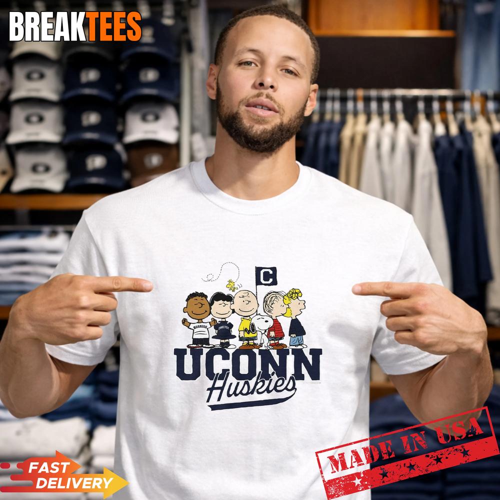 Peanuts x UConn The Gang T-Shirt Unisex T-shirt, Sweatshirt, Hoodie, Long Sleeve Tee - T-Shirt, Sweatshirt, Hoodie