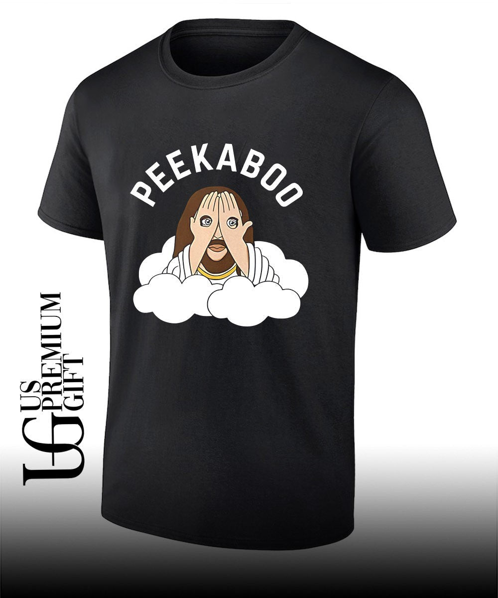 Peekaboo Jesus shirt Unisex T-shirt, Sweatshirt, Hoodie, Long Sleeve Tee - T-Shirt, Sweatshirt, Hoodie