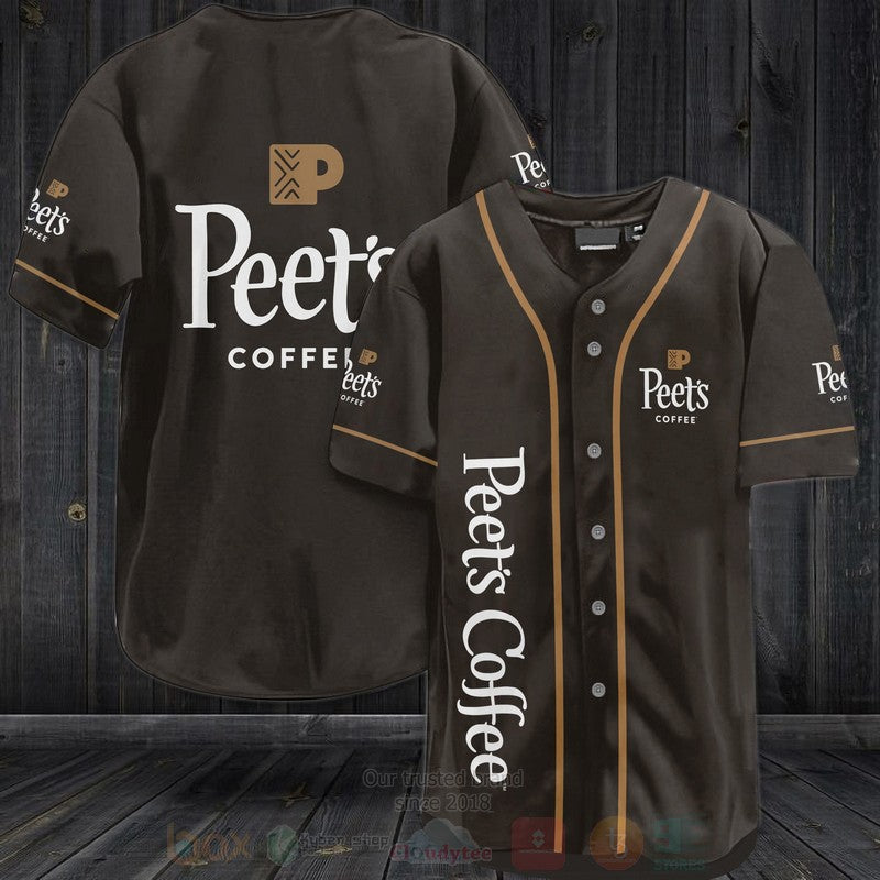 FASHION Peets Coffee Baseball Jerseys Botton Shirt baseball jersey product view 1