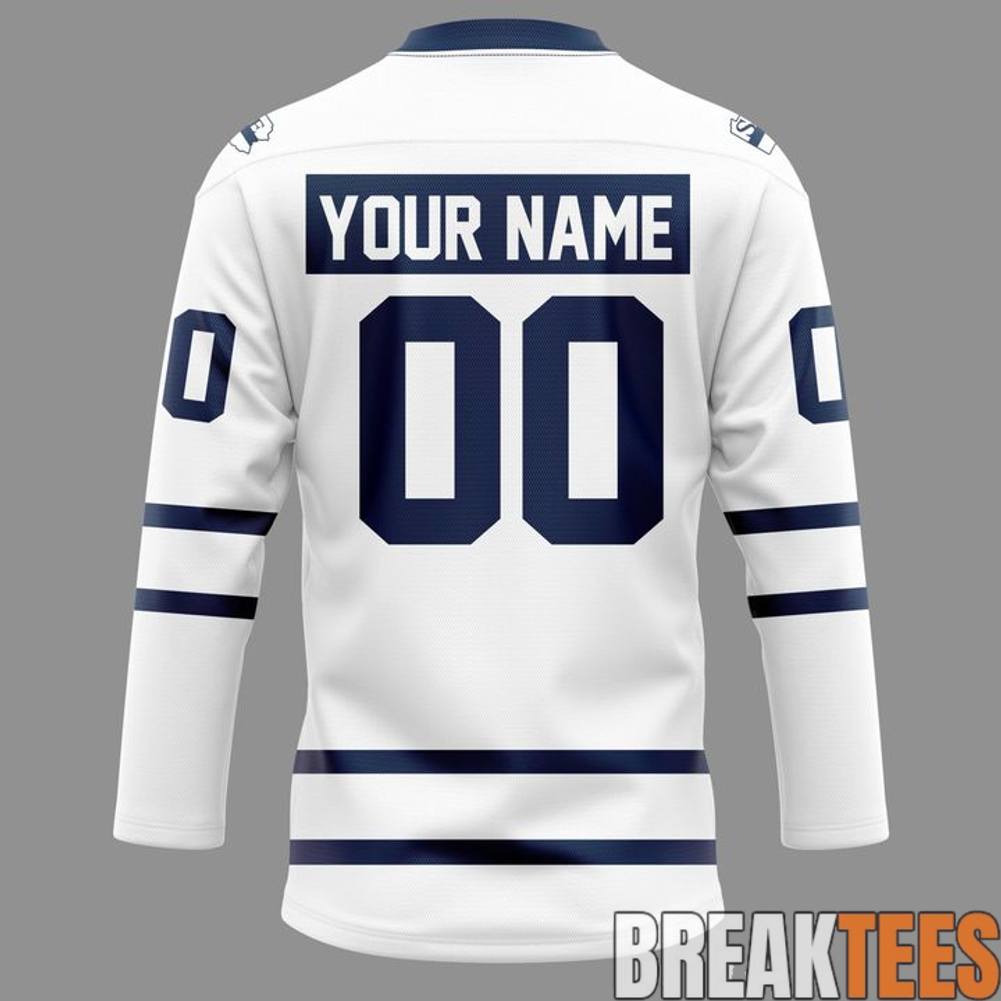 Penn State Nittany Lions 2026 Beaver Stadium Game Hockey Jersey – White hockey jersey product view 3