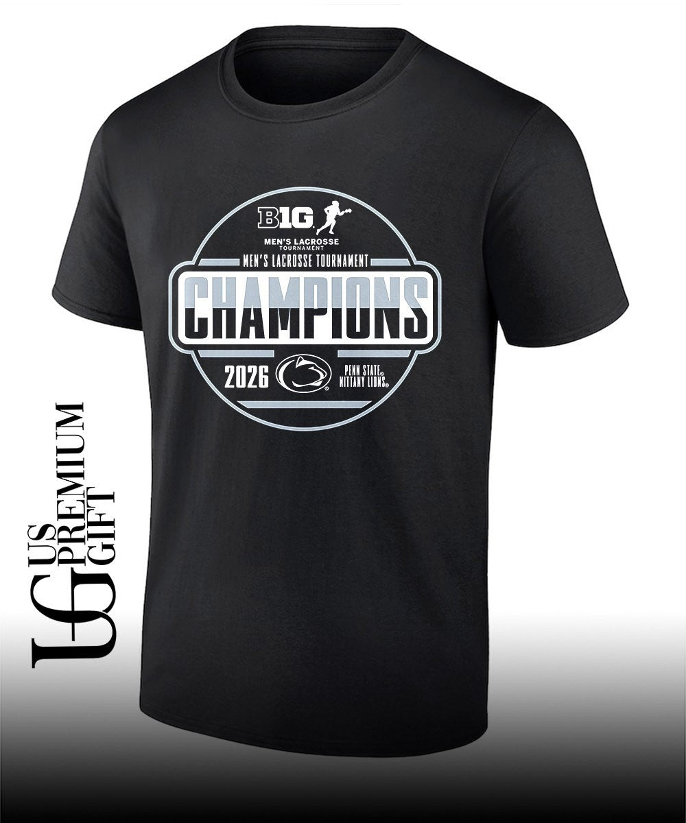 Penn State Nittany Lions 2026 Big Ten Mens Lacrosse Tournament Champions logo shirt Unisex T-shirt, Sweatshirt, Hoodie, Long Sleeve Tee - T-Shirt, Sweatshirt, Hoodie