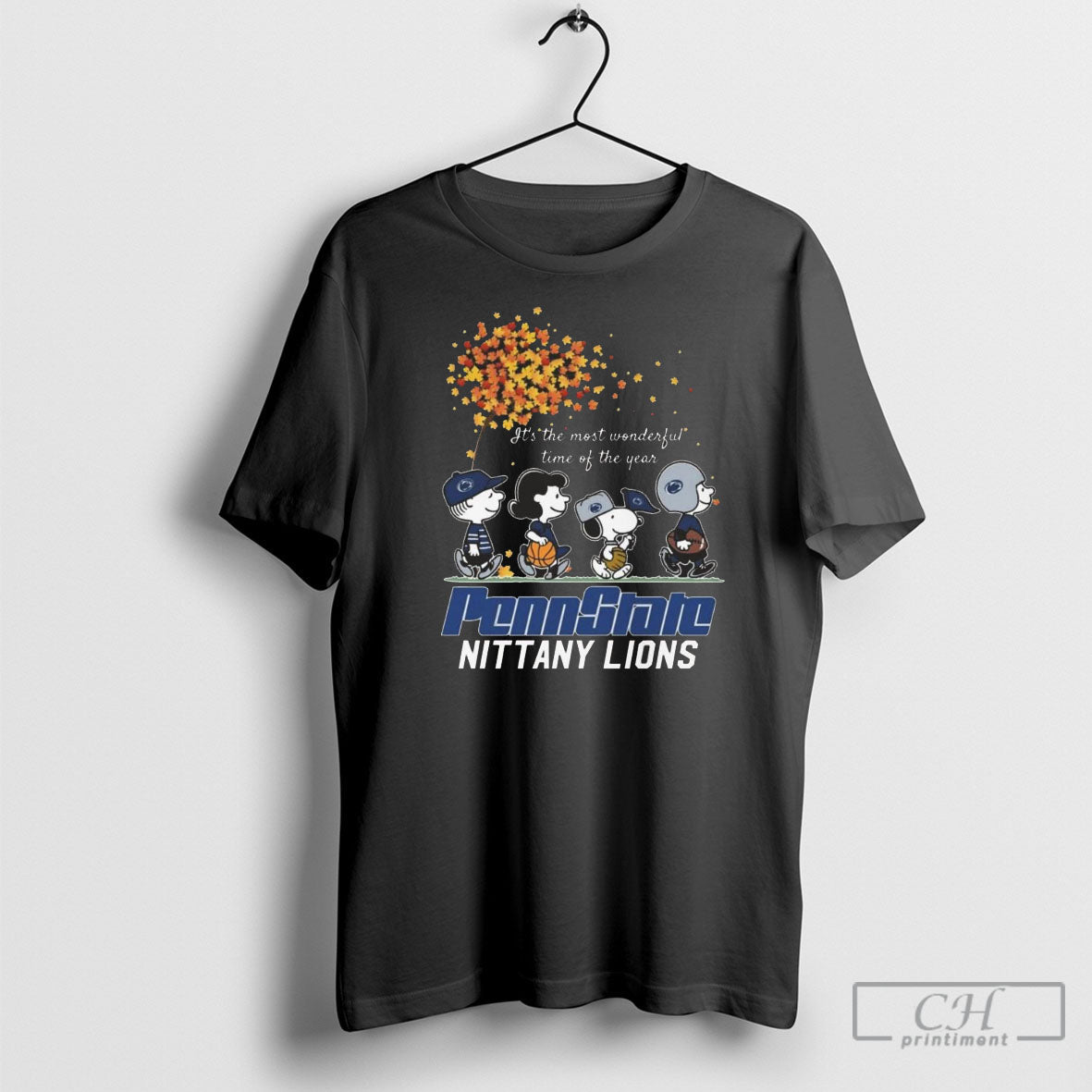 Penn State Nittany Lions The Peanuts Its The Most Wonderful Time Of The Year Autumn Unisex T-shirt, Sweatshirt, Hoodie, Long Sleeve Tee - T-Shirt, Sweatshirt, Hoodie