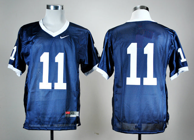 Penn State 11 Blue College Football Jersey football jersey product view 1