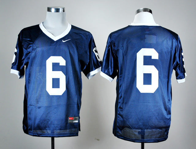 Penn State 6 Blue College Football Jersey football jersey product view 1