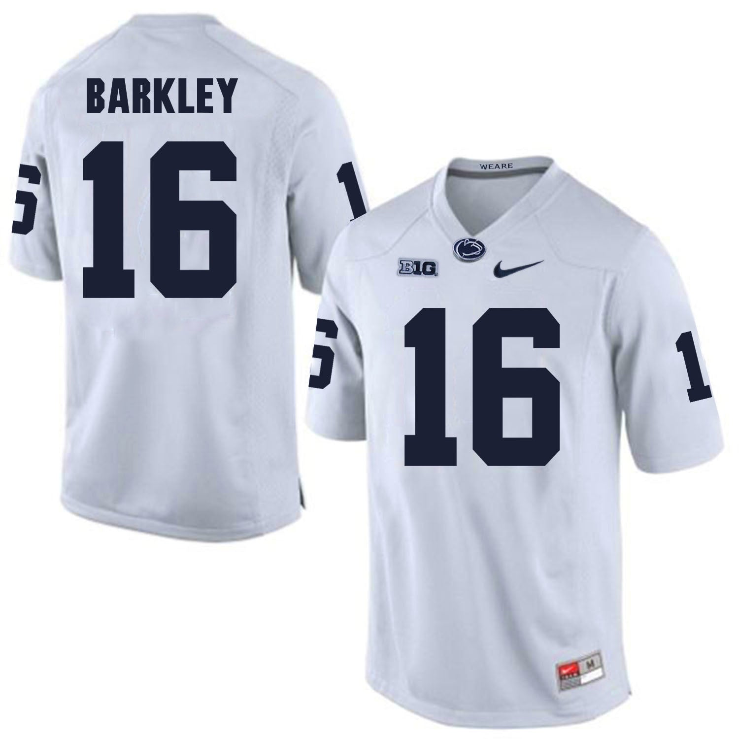 Penn State Billy Fessler 16 White College Football Jersey football jersey product view 1