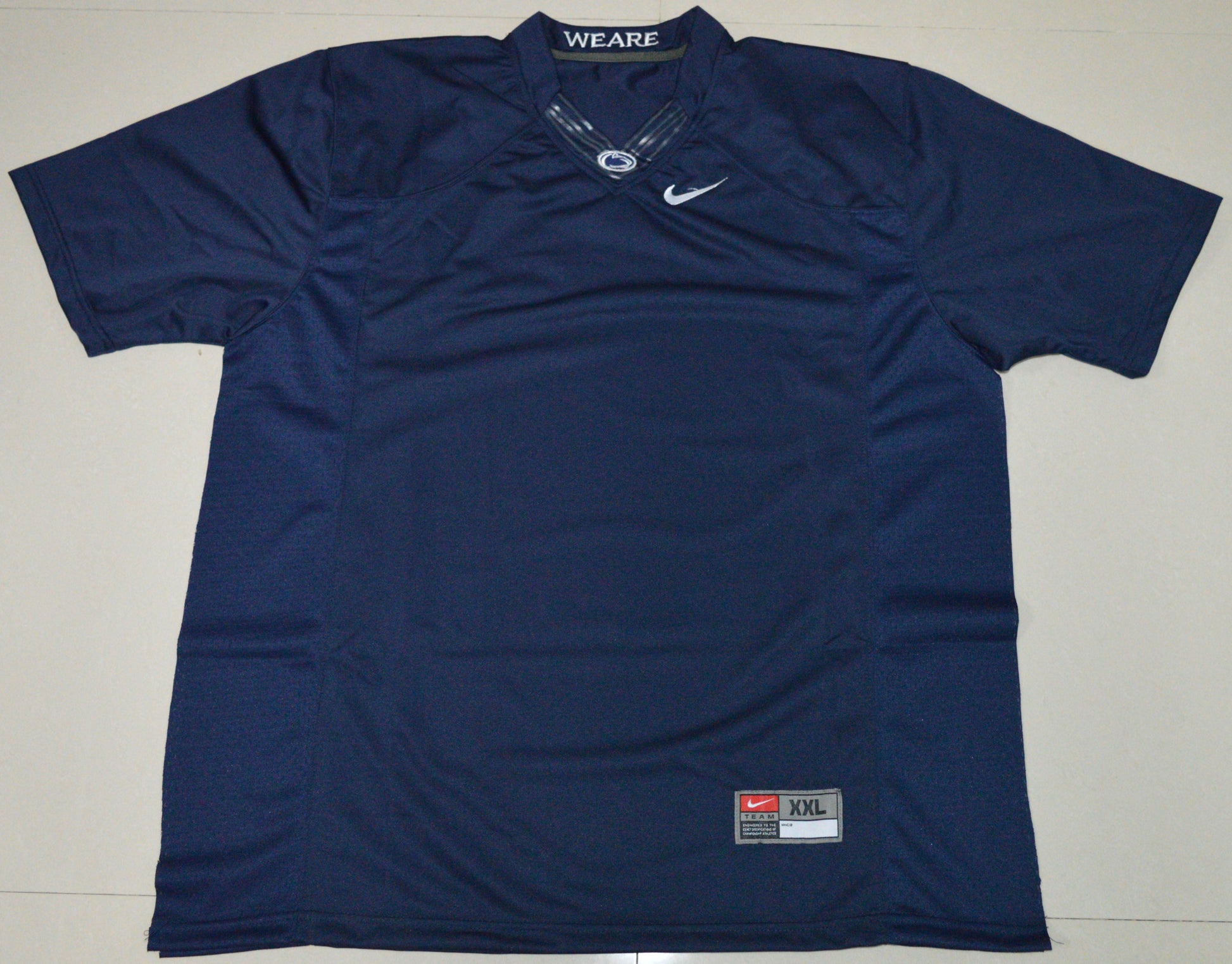 Penn State Blank Navy Front College Football Jersey football jersey product view 1