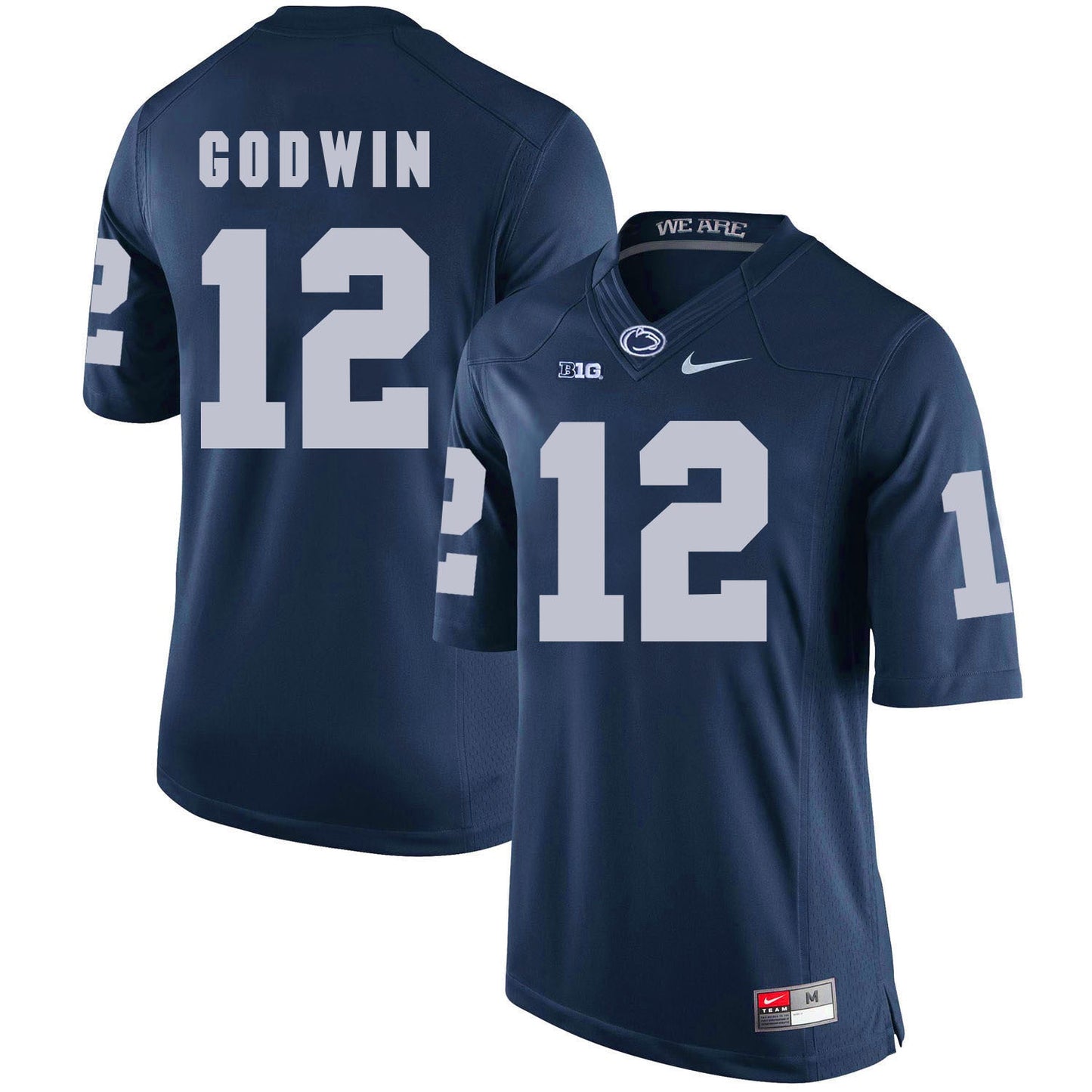 Penn State Chris Godwin 12 Navy College Football Jersey football jersey product view 1