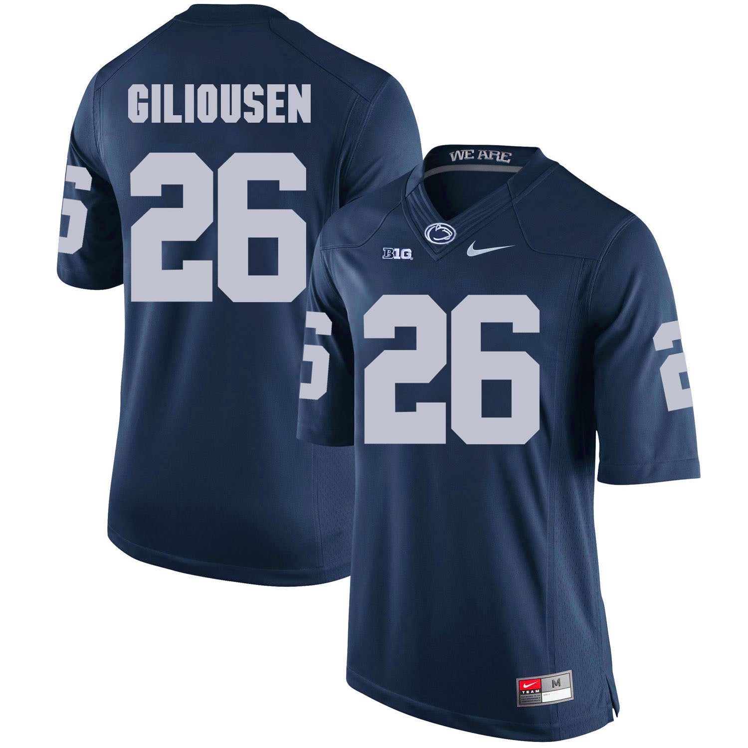 Penn State GILIOUSEN 26 Navy College Football Jersey football jersey product view 1