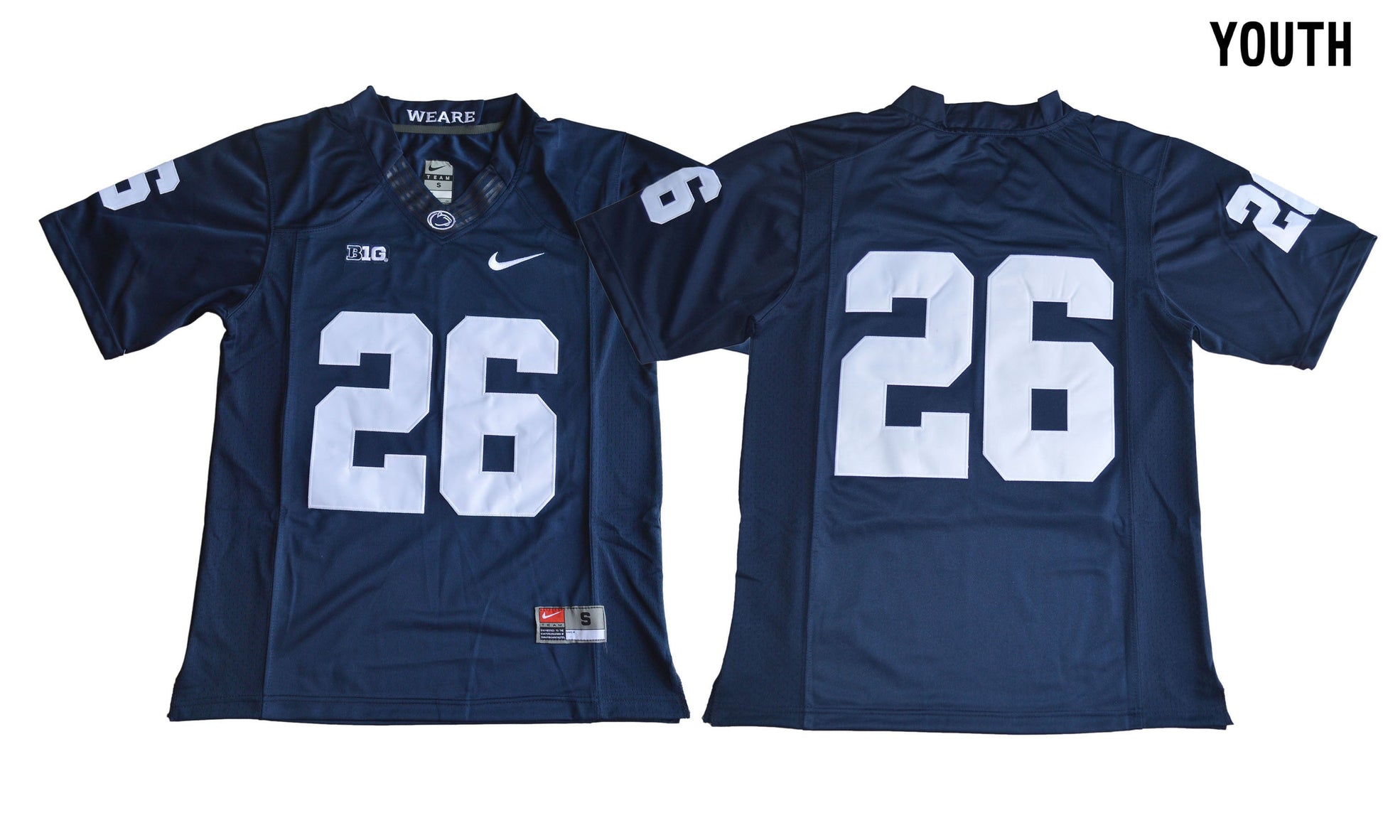 Penn State Nittany Lions Youth Navy 26 College Football Jersey football jersey product view 1