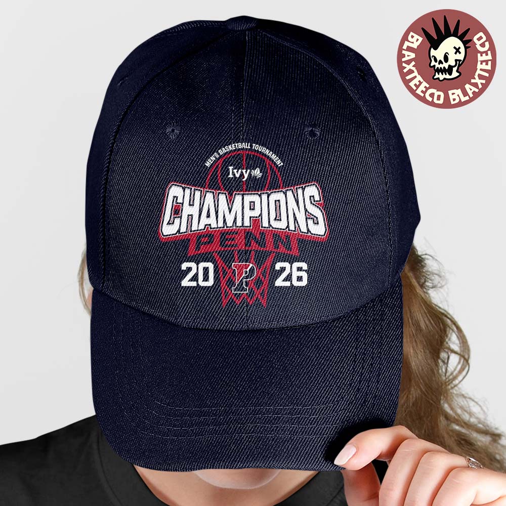 Pennsylvania Quakers Mens Basketball Ivy League Tournament Champions Locker Room Cap Hat Snapback - T-Shirt, Sweatshirt, Hoodie