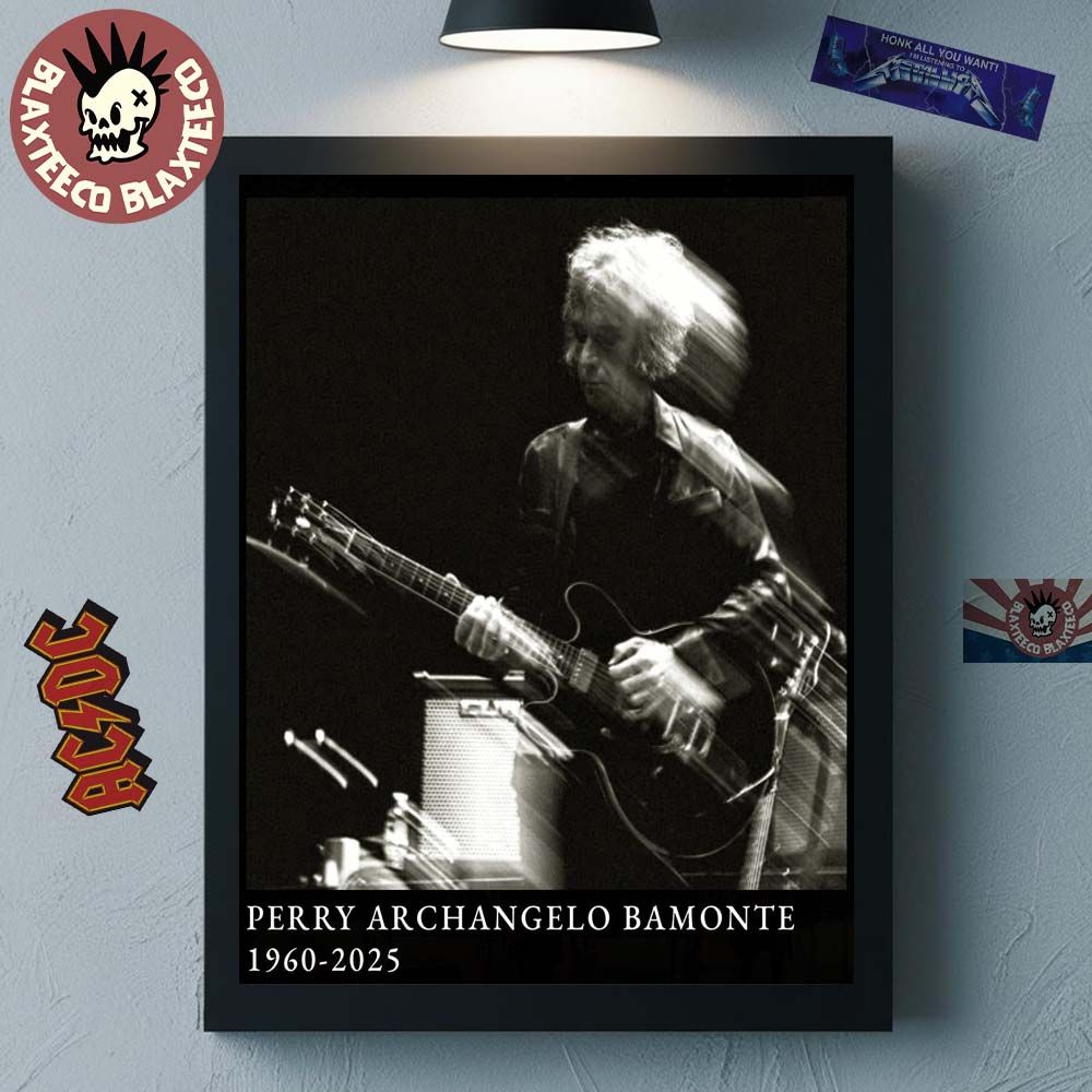 Perry Bamonte The Cure Guitarist Rest In Peace RIP 1960-2025 Tribute Poster Canvas Unisex T-shirt, Sweatshirt, Hoodie, Long Sleeve Tee - T-Shirt, Sweatshirt, Hoodie