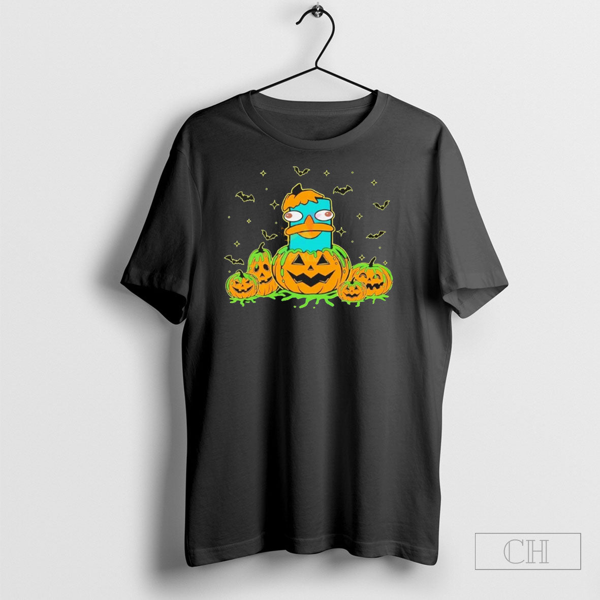 Perry The Platypus Halloween Pumpkin Jack O Lantern Shirt Tee Unisex T-shirt, Sweatshirt, Hoodie, Long Sleeve Tee - T-Shirt, Sweatshirt, Hoodie