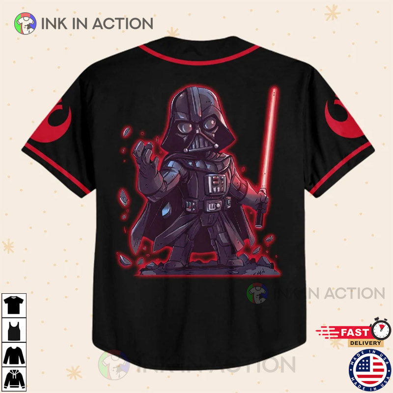 Personalize Star War Darth Vader Baseball Jersey baseball jersey product view 3
