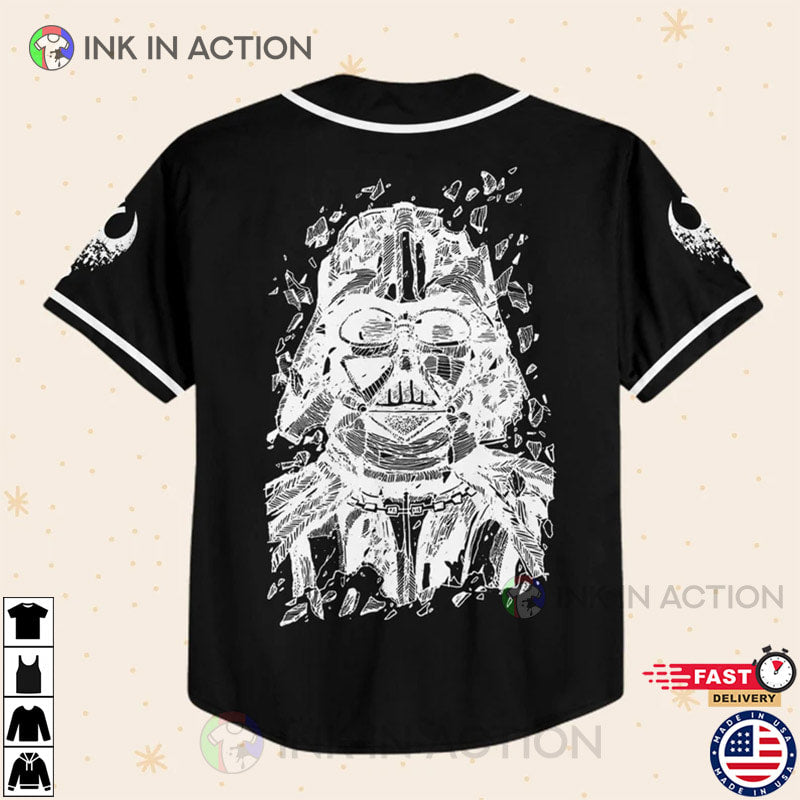 Personalize Star War Team Darth Vader Baseball Jersey baseball jersey product view 2